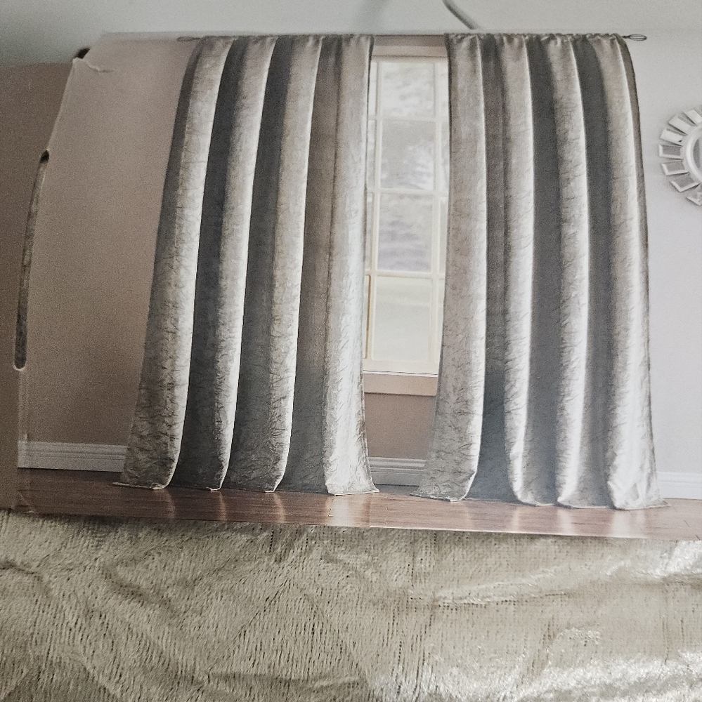 Pair of Room Darkening Curtains